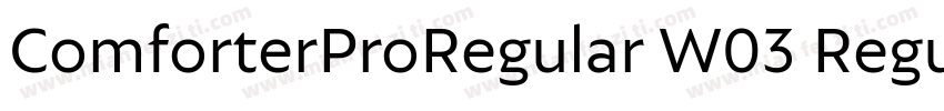 ComforterProRegular W03 Regular字体转换